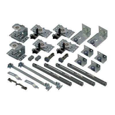 Комплект ALUFORCE ADJUST FRAME 3 дв. 2500мм хром матовый + 2 к-та доводчиков