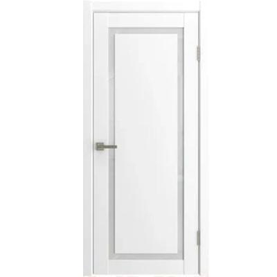 Дверь межкомнатная остекленная GLORIA Эмаль бежевая, ширина 700мм, триплекс матовое стекло