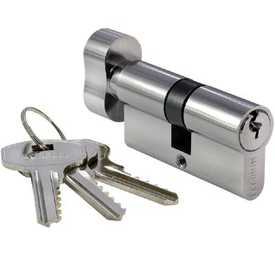 Ключевой цилиндр 60CK W с заверткой 60мм белый