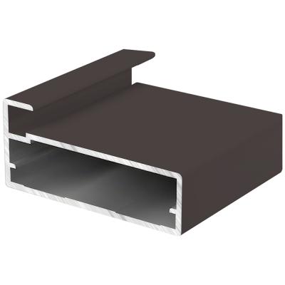 RF-06/MARCO профиль фасадный под стекло черный анод (3м хлыст)