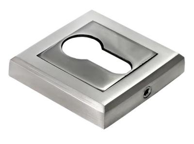 Накладка на евроцилиндр бел.никель/черн. никель MH-KH-S SN/BN