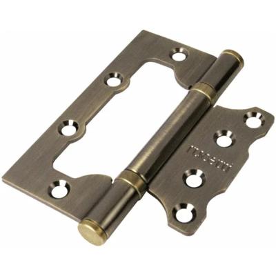 Петля стальная без врезки RFH-100*75*2,5 AB, античная бронза пара