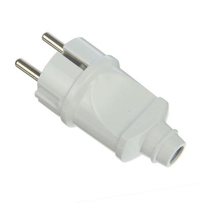 Вилка прямая белая  16А