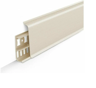 Плинтус напольный Деконика Светлая Слоновая кость 85мм 2,2м - 034 (снят с производства, остаток)