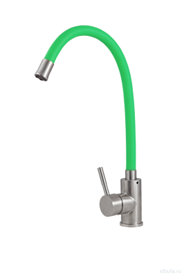 Смеситель SPRF8105 АУРА green гибкий