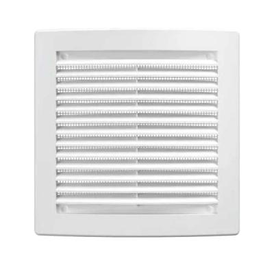 Решетка вентил. с сеткой, разъемная, наклонные жалюзи, 150*150мм 52-1-155