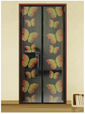 Сетка антимоскитная 210*100см магниты, черная REXANT на двери