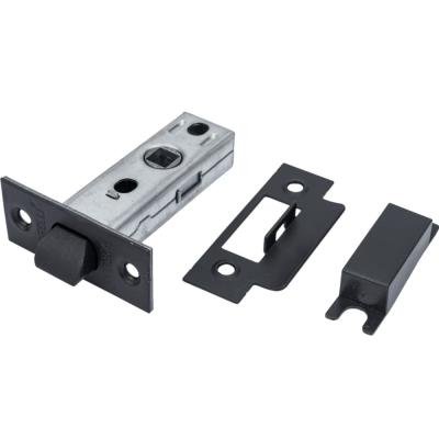 Защелка межкомнатная с пласт. язычком, LP6-45 BL цвет-черный