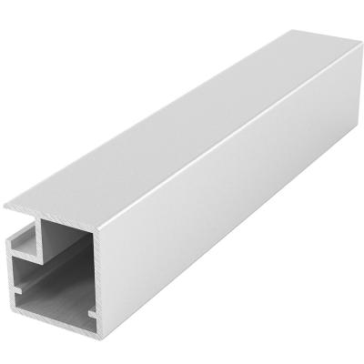 RF-08/LISO Профиль фасадный под стекло хром матовый (3м хлыст)