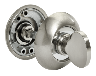 Завертка сантехническая, бел.никель/хром RAP WC SN/CP (круг)