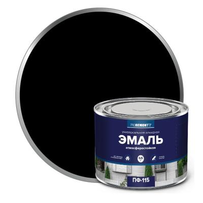 Эмаль ПФ-115 PROREMONTT черная 0,5кг