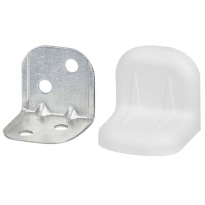 Уголок крепежный белый с пласт.крышкой