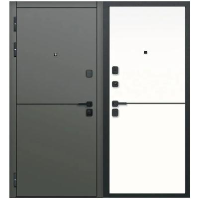 Дверь входная 9 см мдф/мдф Молдинг эмалит белый