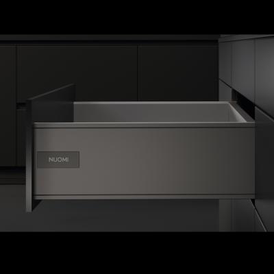 Ультратонкий ящик SLIM, Высота C 99 мм, Длина 400мм, Цвет Серый NUOMI