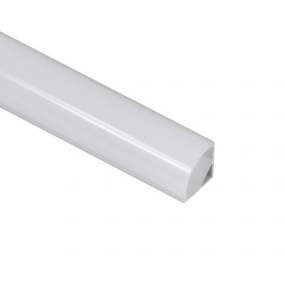 Профиль алюминиевый AKS ORION-1616C угловой с экраном, круглый экран, цвет алюминий, 2м