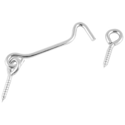 Крючок прутковый ввертный дверной, оцинкованный, 100мм 70-0-234