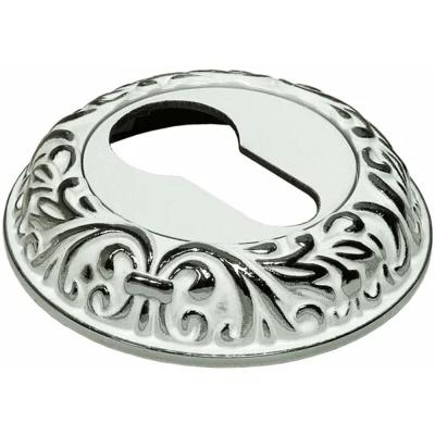 Накладка на ключевой цилиндр MH-KH-CLP W/PC цвет белая эмаль/хром