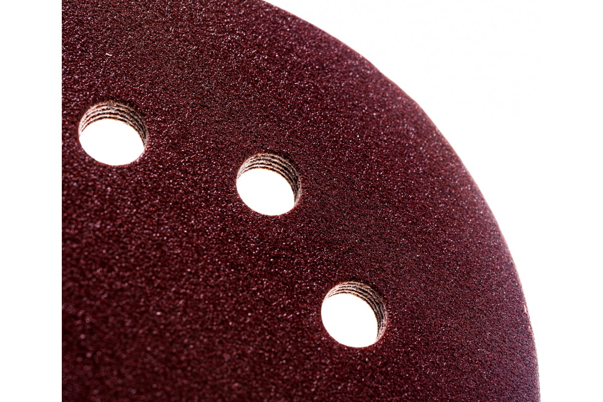 Круг шлиф.ЗУБР Мастер на велкро основе, 8 отверстий 125мм Р100 (5шт)