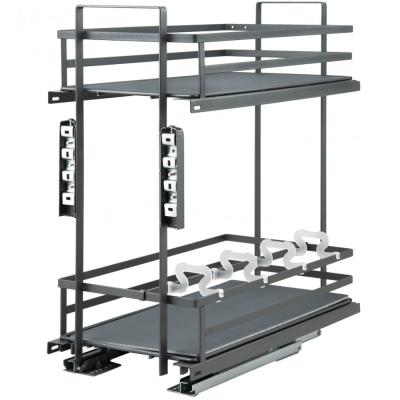 KR28/2/3/300/GRPH Корзина 2-х ярусная с довод.нижн крепление QUADRA