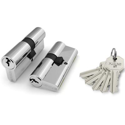 Цилиндр мех. 100 CA 80мм (30+10+40) CP хром 5 кл.