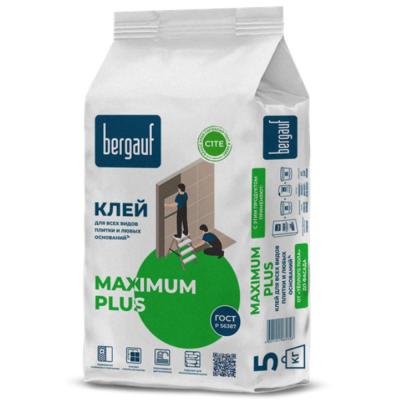 Клей для плитки по любым основаниям Bergauf Maximum Plus, класс С1 ТЕ 5 кг