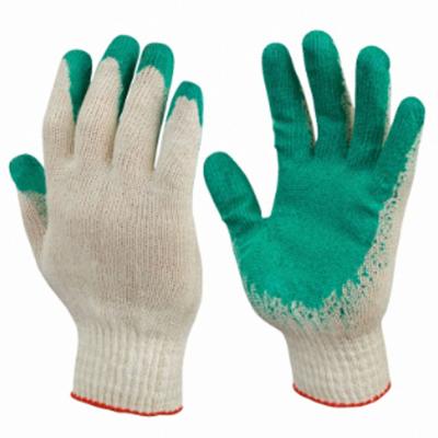 Перчатки х/б с 1-м латекс. ЛАЙТ (зеленые)