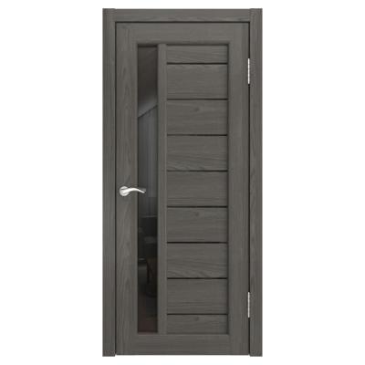 Дверь межкомнатная остекленная GP 11 Твид ширина 900 черное стекло