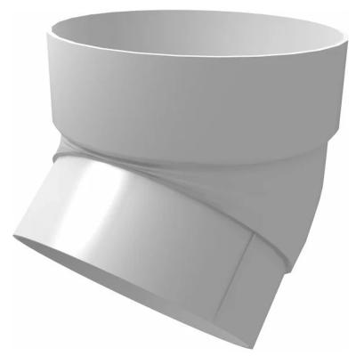 Колено трубы 45 гр станд.бел ПВХ