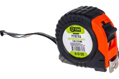 ON Рулетка 5м обрезиненный корпус, 25мм 14-01-010