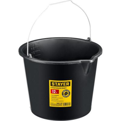 Ведро строительное пластмассовое STAYER STRONG, 12л