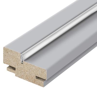 Коробка ПВХ с уплотнителем (RAL7047) МДФ 2400*75*32мм