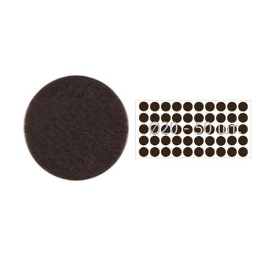 Подпятник войлочный d20мм самокл., коричневый (50шт)