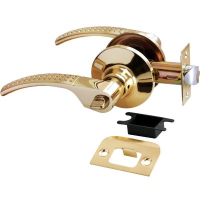 Ручка нажимная HK-04 WC SG/GP, комплект с механизмом фиксатор WC, цвет мат.золото/золото