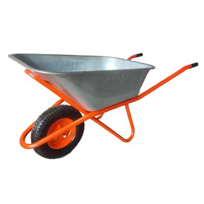 Тачка строительная 1-колес. MAWIPRO 110л 0,7мм 200кг PR16(4.00*8)12мм TC-130 HOME(оранж)