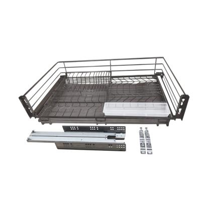 Посудосушитель SENZA нижний 600мм скрыт дов ГРАФИТ