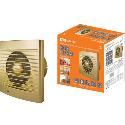 Вентилятор 120 вытяжной осевой TDM золото SQ1807-0120