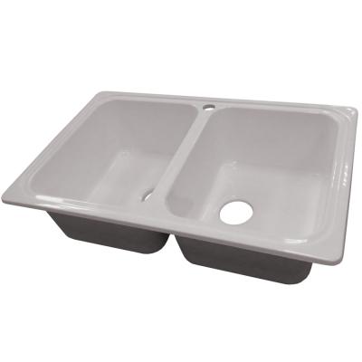 Мойка каменная Аполлион (Полярные шапки) GPRY 12 с арматурой