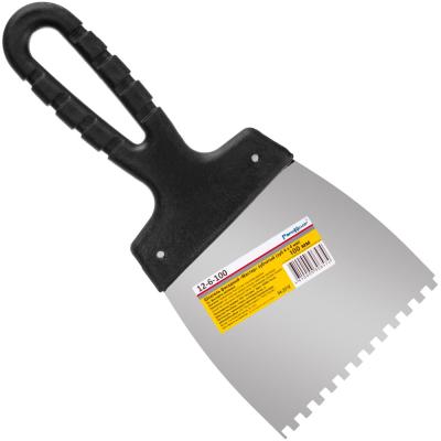 Шпатель фасадный зубчатый 4*4мм, 100мм 12-6-100