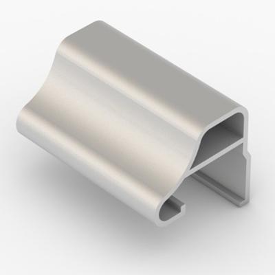 Вертик.ручка-профиль д/ЛДСП 16мм ХРОМ мат. 5,4м