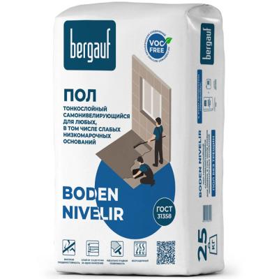 Тонкослойный самонивелирующийся наливной пол Bergauf Boden Nivelir 25кг