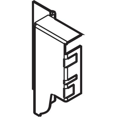Z30M000S.04 R Держатель задней стенки, высота М (96,5 мм), правый, серый ОРИОН