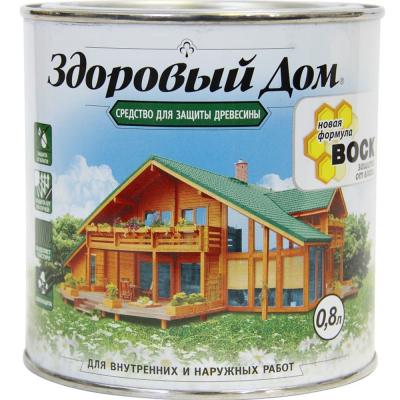 Средство деревозащитное ЛАКРА Здоровый Дом, (0,8л) палисандр