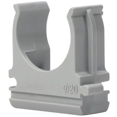 Держатель-клипса универсальная 20мм серая 100шт (уп.)