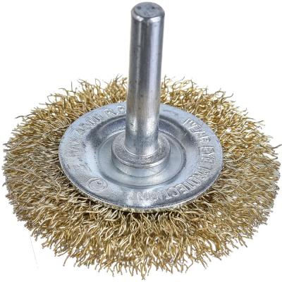 Щетка-крацовка дисковая, латунир. стальная проволока,d-50 мм  45-3-105