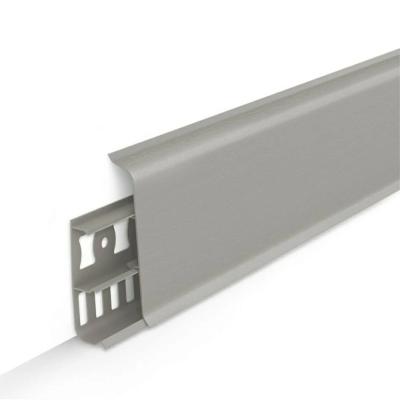 Плинтус напольный Деконика Платиново-серый 85мм 2,2м - 036 (снят с производства, остаток)