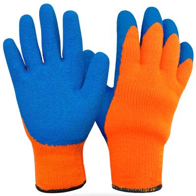 Перчатки с латексом утепленные