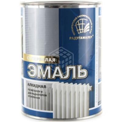 Эмаль д/радиаторов отопл. Радугамалер 0,9кг АЛКИДНАЯ глян. супербелая