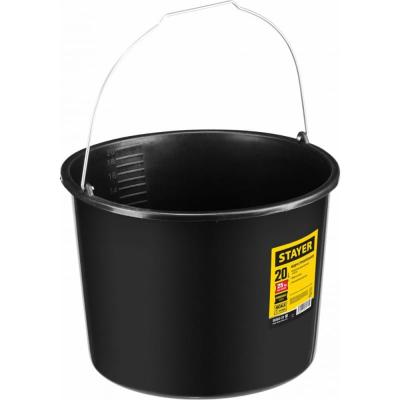 Ведро строительное пластмассовое 20л, круглое ударопрочное, 62-0-320