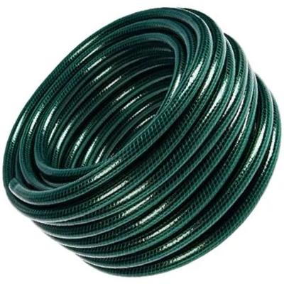 Шланг поливочный ЛЮКС ПВХ армированный, 3-х слойный,зеленый, 1,85мм D1/2, 25м 66-1-025