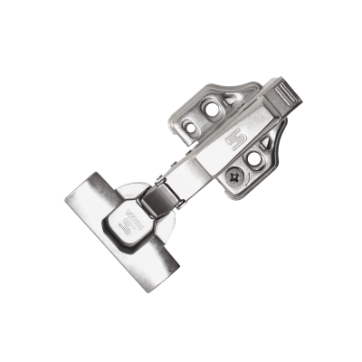 Петля SENZA Soft PLUS накладная (clip-on 35 довод, 4отверстия, 100шт/уп)